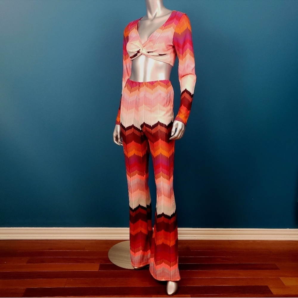 ASOS Multicolor Chevron Knit Set - Picture 6 of 9